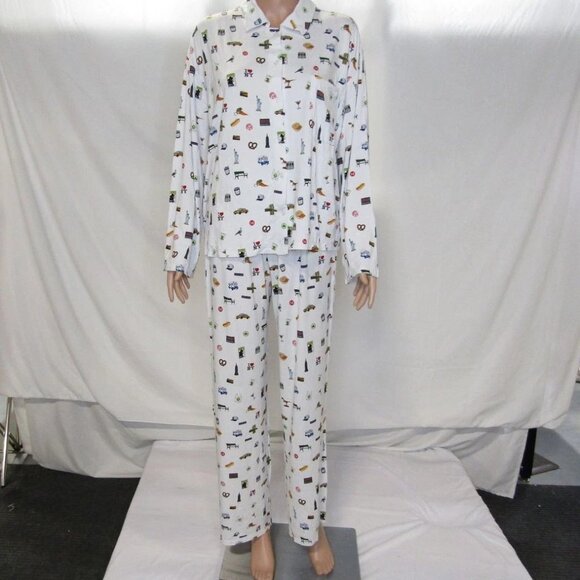 PJ's by PJ Women's The NYC Nola Pant Pajama Set Multicolor Size XS/S - Picture 1 of 11